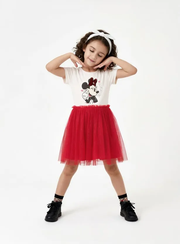 Girls Minnie Sequins Tulle Dress